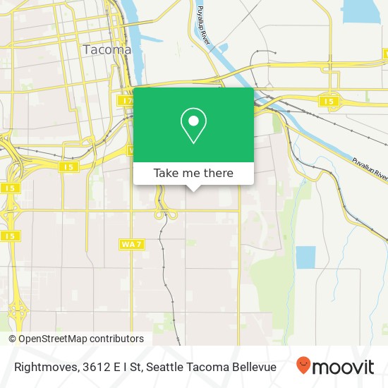 Rightmoves, 3612 E I St map