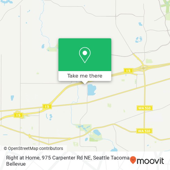 Mapa de Right at Home, 975 Carpenter Rd NE