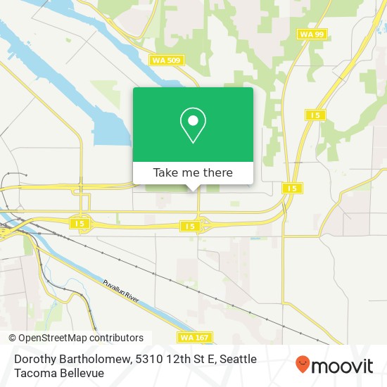 Mapa de Dorothy Bartholomew, 5310 12th St E