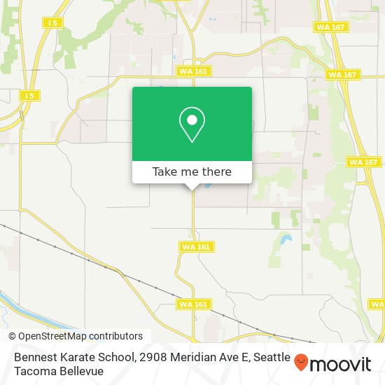 Mapa de Bennest Karate School, 2908 Meridian Ave E