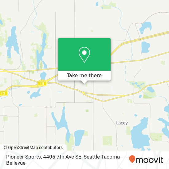 Mapa de Pioneer Sports, 4405 7th Ave SE