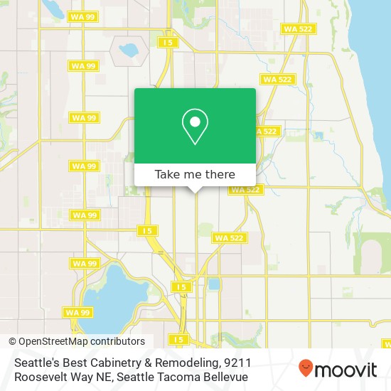 Seattle's Best Cabinetry & Remodeling, 9211 Roosevelt Way NE map