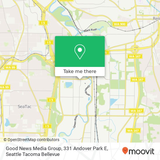 Mapa de Good News Media Group, 331 Andover Park E
