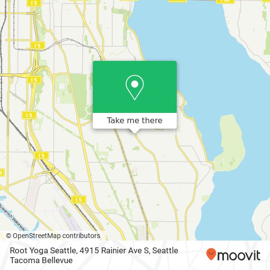 Root Yoga Seattle, 4915 Rainier Ave S map