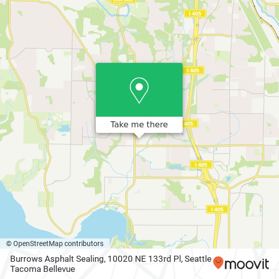 Burrows Asphalt Sealing, 10020 NE 133rd Pl map