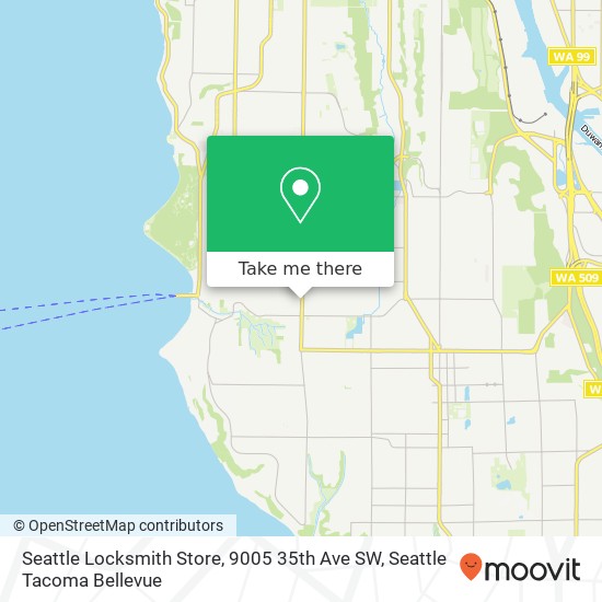 Seattle Locksmith Store, 9005 35th Ave SW map