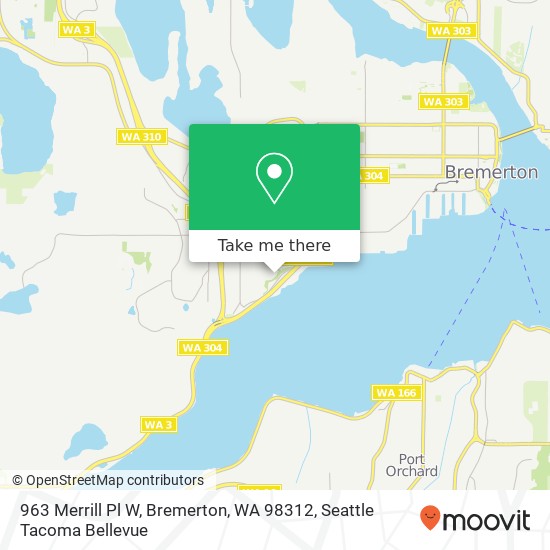 963 Merrill Pl W, Bremerton, WA 98312 map