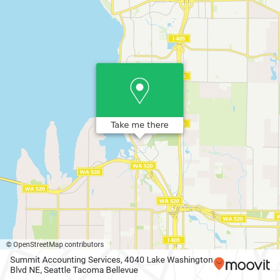 Summit Accounting Services, 4040 Lake Washington Blvd NE map