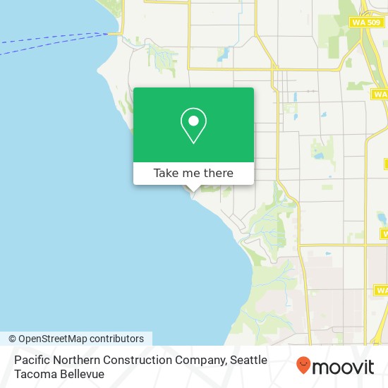 Pacific Northern Construction Company map