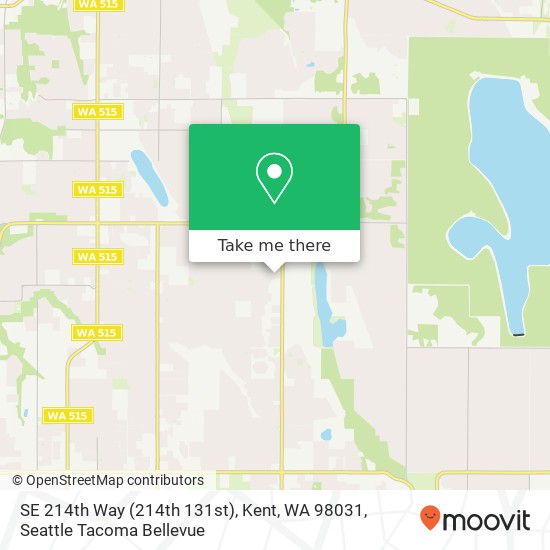 SE 214th Way (214th 131st), Kent, WA 98031 map