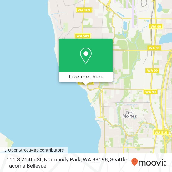 111 S 214th St, Normandy Park, WA 98198 map