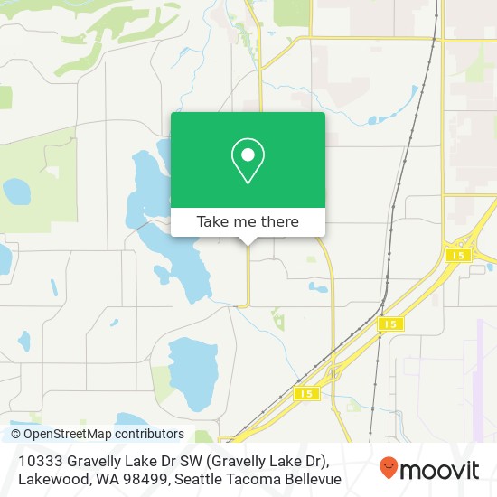 10333 Gravelly Lake Dr SW (Gravelly Lake Dr), Lakewood, WA 98499 map