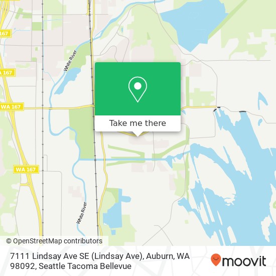 Mapa de 7111 Lindsay Ave SE (Lindsay Ave), Auburn, WA 98092