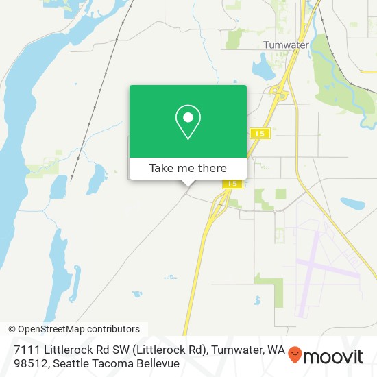 Mapa de 7111 Littlerock Rd SW (Littlerock Rd), Tumwater, WA 98512