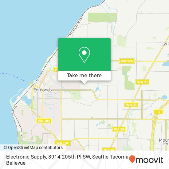 Electronic Supply, 8914 205th Pl SW map