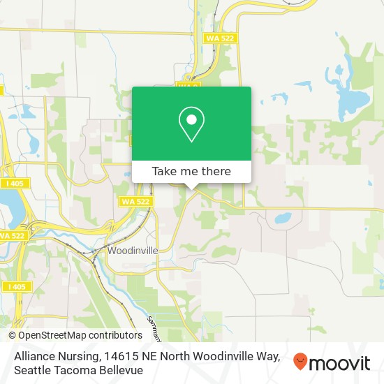 Mapa de Alliance Nursing, 14615 NE North Woodinville Way