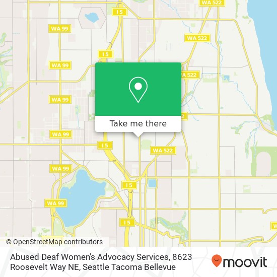 Abused Deaf Women's Advocacy Services, 8623 Roosevelt Way NE map