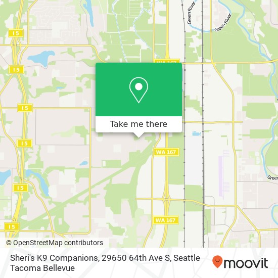 Mapa de Sheri's K9 Companions, 29650 64th Ave S