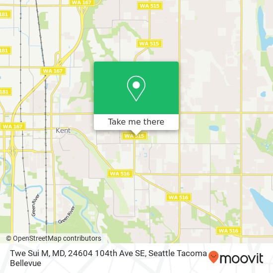 Twe Sui M, MD, 24604 104th Ave SE map