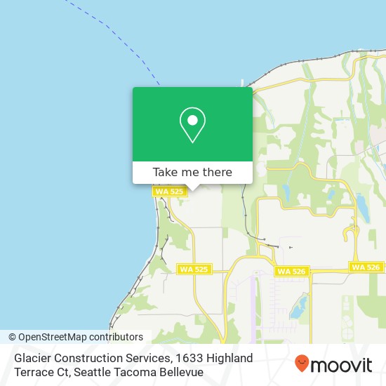 Glacier Construction Services, 1633 Highland Terrace Ct map