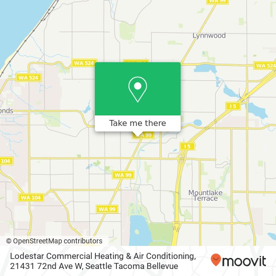 Lodestar Commercial Heating & Air Conditioning, 21431 72nd Ave W map