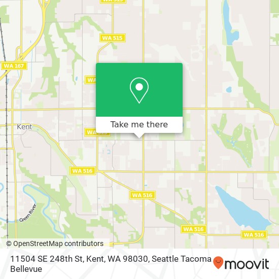 Mapa de 11504 SE 248th St, Kent, WA 98030