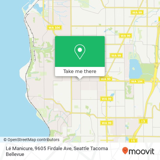 Mapa de Lé Manicure, 9605 Firdale Ave