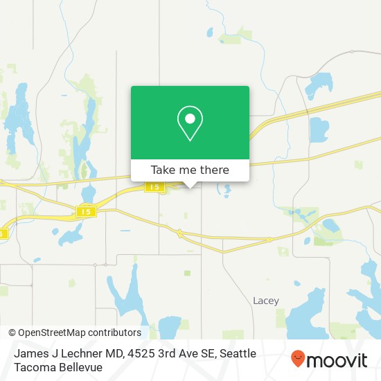 Mapa de James J Lechner MD, 4525 3rd Ave SE