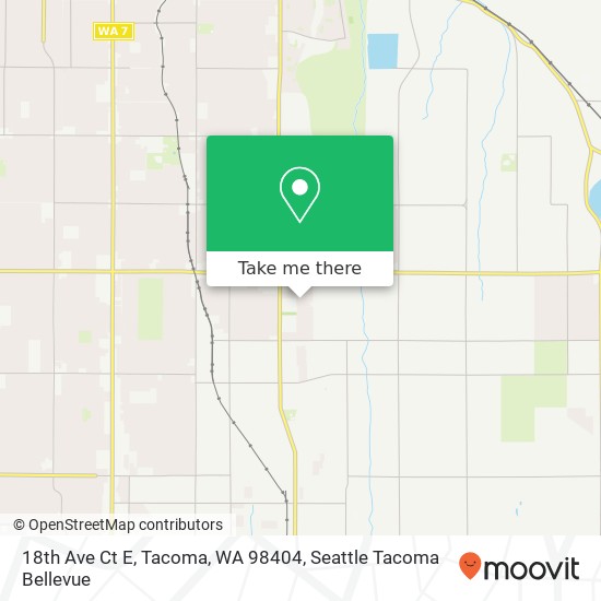 Mapa de 18th Ave Ct E, Tacoma, WA 98404