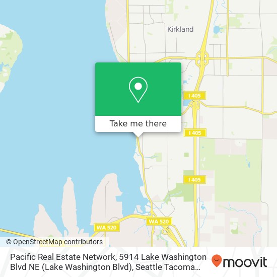Mapa de Pacific Real Estate Network, 5914 Lake Washington Blvd NE