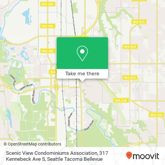 Scenic View Condominiums Association, 317 Kennebeck Ave S map