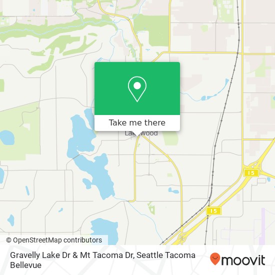 Gravelly Lake Dr & Mt Tacoma Dr map