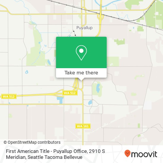 Mapa de First American Title - Puyallup Office, 2910 S Meridian