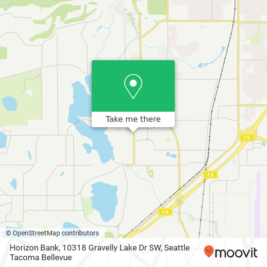 Mapa de Horizon Bank, 10318 Gravelly Lake Dr SW