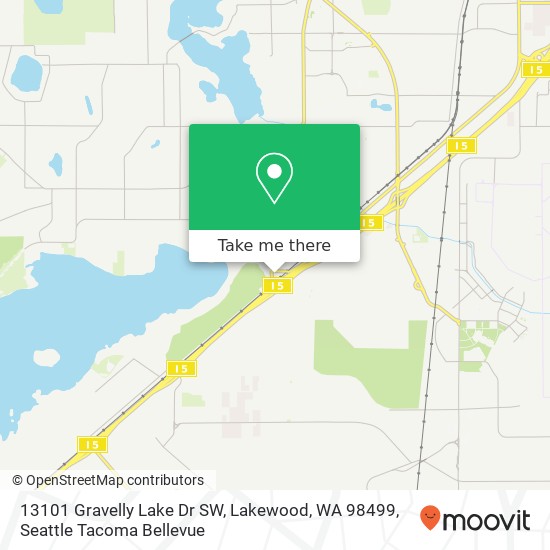 13101 Gravelly Lake Dr SW, Lakewood, WA 98499 map