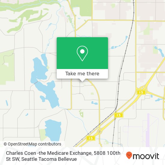 Mapa de Charles Coen -the Medicare Exchange, 5808 100th St SW