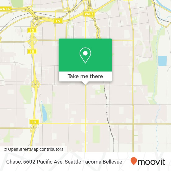 Chase, 5602 Pacific Ave map