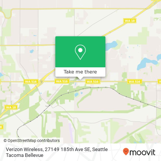 Mapa de Verizon Wireless, 27149 185th Ave SE
