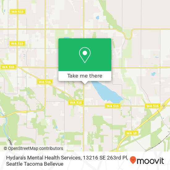 Mapa de Hydara's Mental Health Services, 13216 SE 263rd Pl