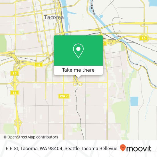 E E St, Tacoma, WA 98404 map