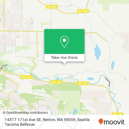 Mapa de 14517 171st Ave SE, Renton, WA 98059