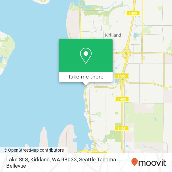 Mapa de Lake St S, Kirkland, WA 98033
