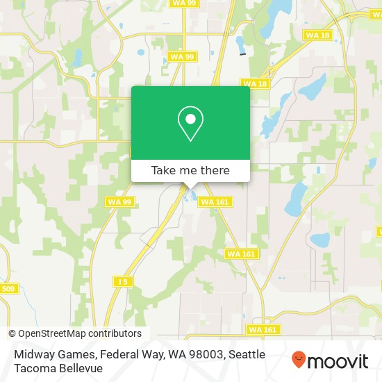 Mapa de Midway Games, Federal Way, WA 98003