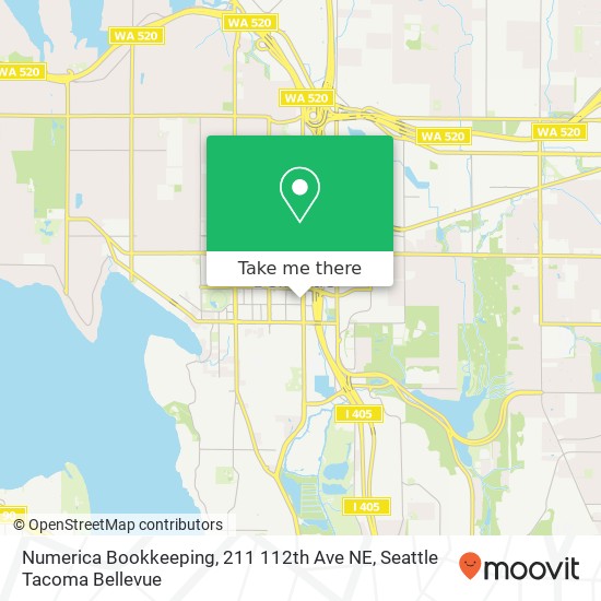 Mapa de Numerica Bookkeeping, 211 112th Ave NE