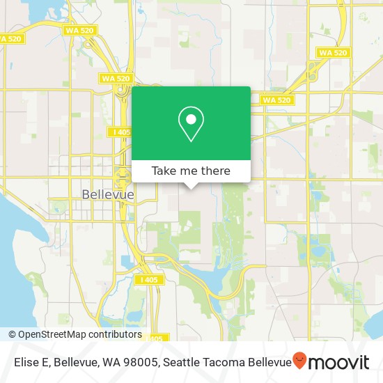 Elise E, Bellevue, WA 98005 map