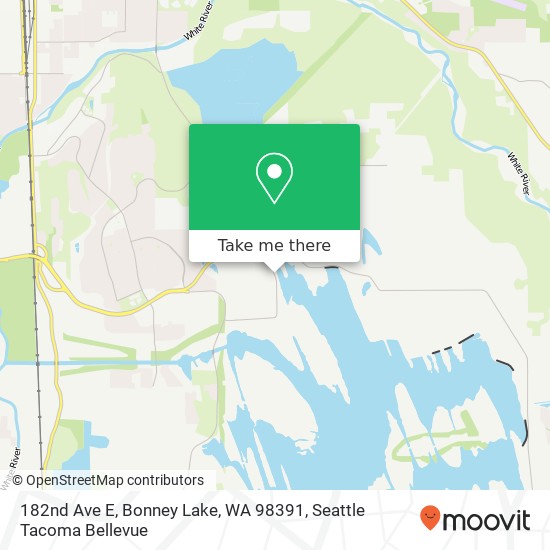 Mapa de 182nd Ave E, Bonney Lake, WA 98391