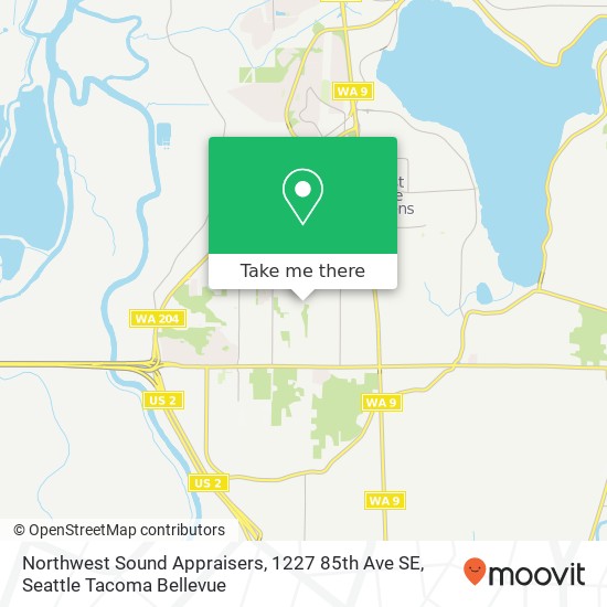 Northwest Sound Appraisers, 1227 85th Ave SE map