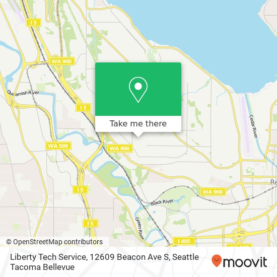 Liberty Tech Service, 12609 Beacon Ave S map