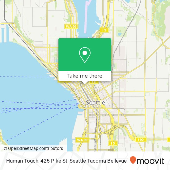 Mapa de Human Touch, 425 Pike St