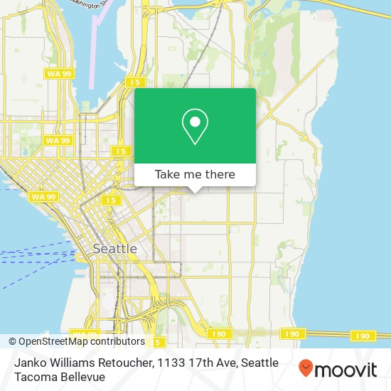 Mapa de Janko Williams Retoucher, 1133 17th Ave